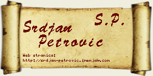 Srđan Petrović vizit kartica